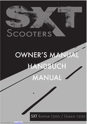 SXT Scooters Raptor 1200 Handbuch
