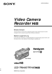 Sony Handycam CCD-TR748E Bedienungsanleitung