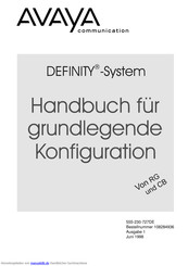 Avaya DEFINITY-Systeme Handbuch