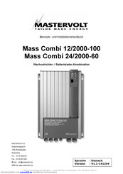 Mastervolt Mass Combi 24/2000-60 Installationshandbuch