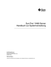 Sun Microsystems Fire V480 Handbuch