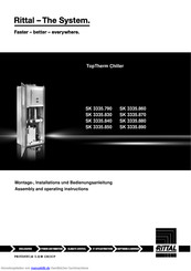 Rittal TopTherm SK 3335.860 Montage-, Installations- Und Bedienungsanleitung