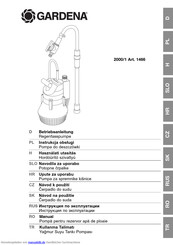 Gardena 2000/1 Betriebsanleitung