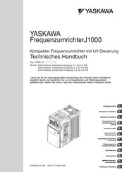 YASKAWA CIMR-J4A0009B Technisches Handbuch