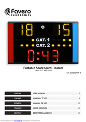 Favero Portable Scoreboard - Karate Benutzerhandbuch