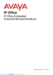 Avaya IP Office Embedded Voicemail Benutzerhandbuch