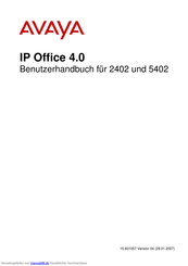 Avaya IP Office 5402 Benutzerhandbuch