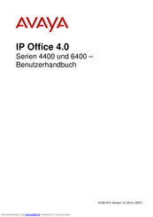 Avaya IP Office 6400 Serie Benutzerhandbuch