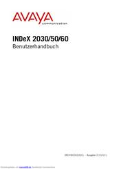 Avaya INDeX 2050 Benutzerhandbuch
