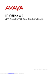 Avaya IP Office 5610 Benutzerhandbuch