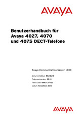 Avaya 4075 Benutzerhandbuch