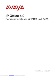 Avaya IP Office 2420 Benutzerhandbuch