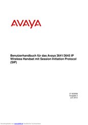 Avaya 3645 IP Wireless Handset SIP Benutzerhandbuch