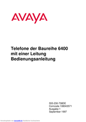 Avaya IP Office 6400 Serie Bedienungsanleitung