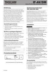 Tascam IF-AV/DM Handbuch