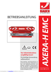 Rauch axera-H emc Betriebsanleitung