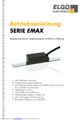 ELGO Electronic SERIE EMAX Betriebsanleitung