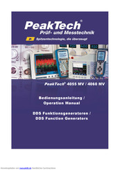PeakTech 4055 MV Bedienungsanleitung