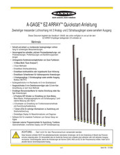 Banner A-GAGE EZ-ARRAY Anleitung