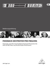 feedback Destroyer PRO FBQ2496 Bedienungsanleitung
