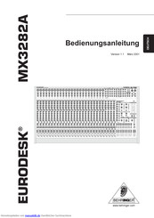 Behringer EURODESK MX3282A Bedienungsanleitung