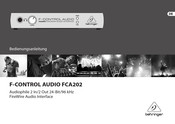 Behringer F-CONTROL AUDIO FCA202 Bedienungsanleitung