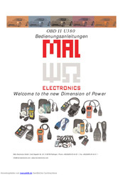 MAL-Electronics OBD II U380 Bedienungsanleitung