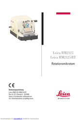 Leica Leica RM2125 RT Bedienungsanleitung