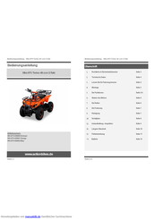 Actionbikes WV-ATV-026001 Orange Bedienungsanleitung