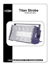 SHOWTEC Titan Strobe 40222 Handbuch