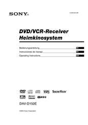 Sony DAV-D150E Bedienungsanleitung