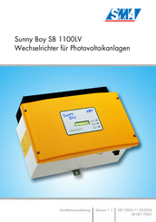 SMA Sunny Boy SB 1100LV Installationsanleitung