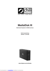 chiliGREEN MediaDisk III Bedienungsanleitung