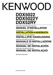 Kenwood DDX5022Y Installationshandbuch