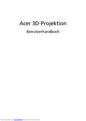 Acer X110P Benutzerhandbuch