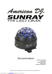 American DJ sunray TRI LED DMX Benutzerhandbuch