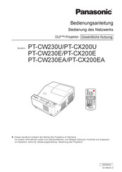 Panasonic PT-CW230EA Bedienungsanleitung