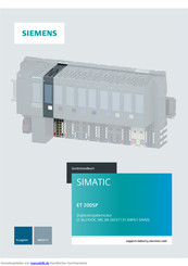 Siemens SIMATICET 200SP Handbuch