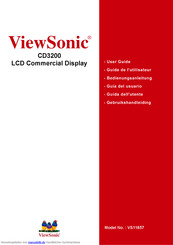 ViewSonic CD3200 Bedienungsanleitung