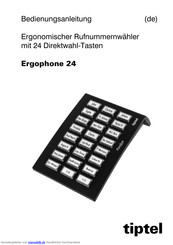TIPTEL Ergophone 24 Bedienungsanleitung