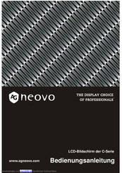 AG Neovo C series Bedienungsanleitung