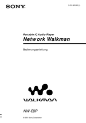 Sony walkman NW-E8P Bedienungsanleitung
