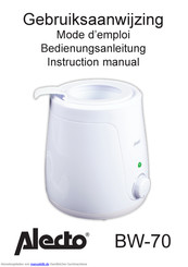 Alecto BW-70 Bedienungsanleitung