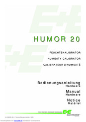 E+E Elektronik Humor 20 Bedienungsanleitung