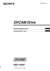 Sony DVCAM DRV-1000P Bedienungsanleitung