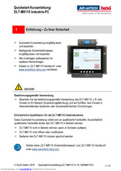 Advantech DLT-M8110 Kurzanleitung