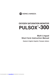 Konica Minolta PULSOX-300 Bedienungsanleitung