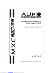 Audio System MXC 20.2 Bedienungsanleitung