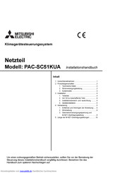 Mitsubishi Electric PAC-SC51KUA Installationshandbuch
