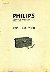 Philips G.M.2880 Gebrauchsanweisung